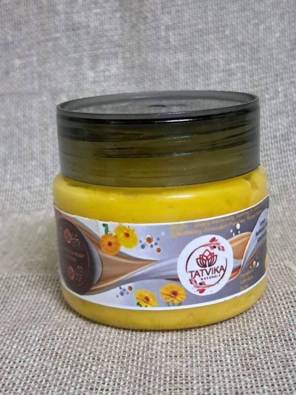 Calendula cream from Tatvika Naturals | firming body | dry skin | skin cream | body butter | bodybutter women | natural care | skin care dry | neck cream crepey | 50 g - Image 2