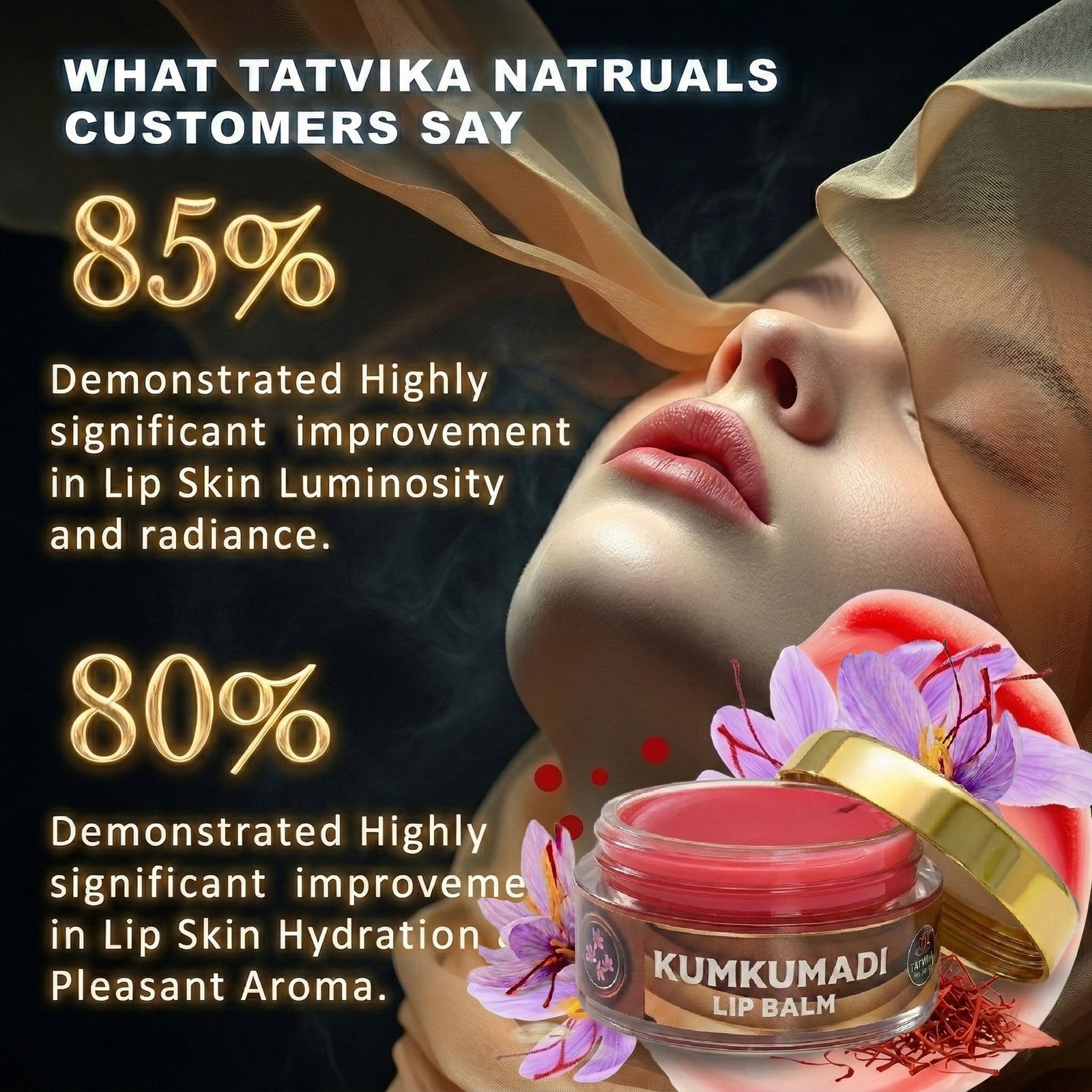 Gemini Generated Image Ckgpqkckgpqkckgp related to Kumkumadi Lip Balm for Dark, Pigmented Lips Tatvika Naturals