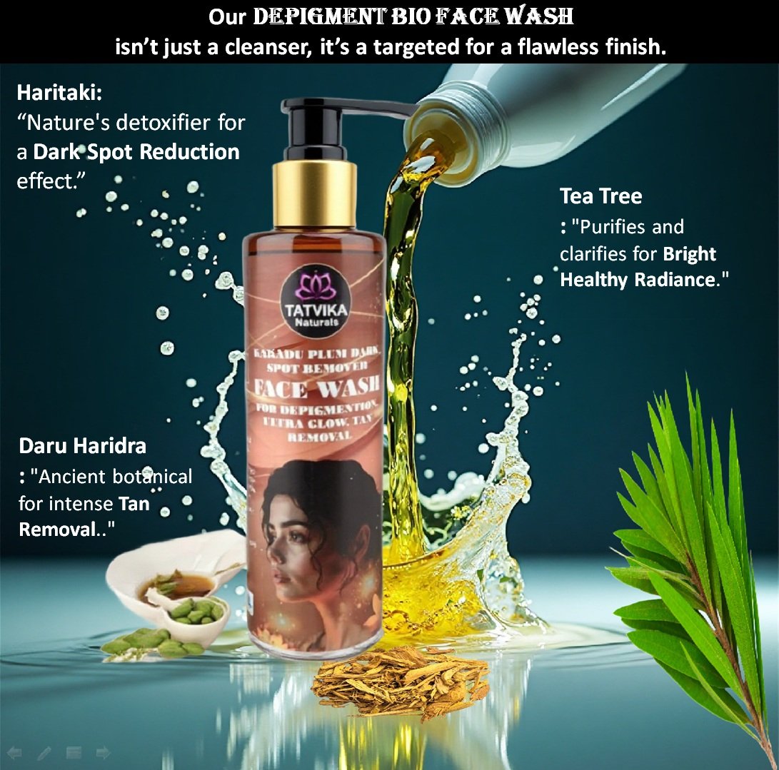 Image 2 related to Extra large Depigment Bio Face Wash – Dark Spot Remover & Tan Removal Orange with Kakadu Plum & Tea Tree – Bright Healthy Radiance & Ultra Glow Face Wash for Oily and Acne Prone Skin, 200 ml