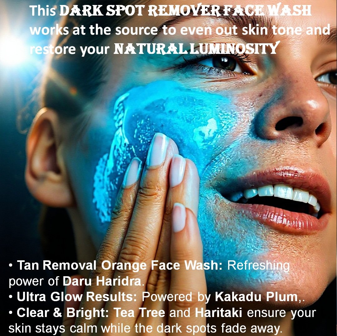 Image 3 related to Extra large Depigment Bio Face Wash – Dark Spot Remover & Tan Removal Orange with Kakadu Plum & Tea Tree – Bright Healthy Radiance & Ultra Glow Face Wash for Oily and Acne Prone Skin, 200 ml