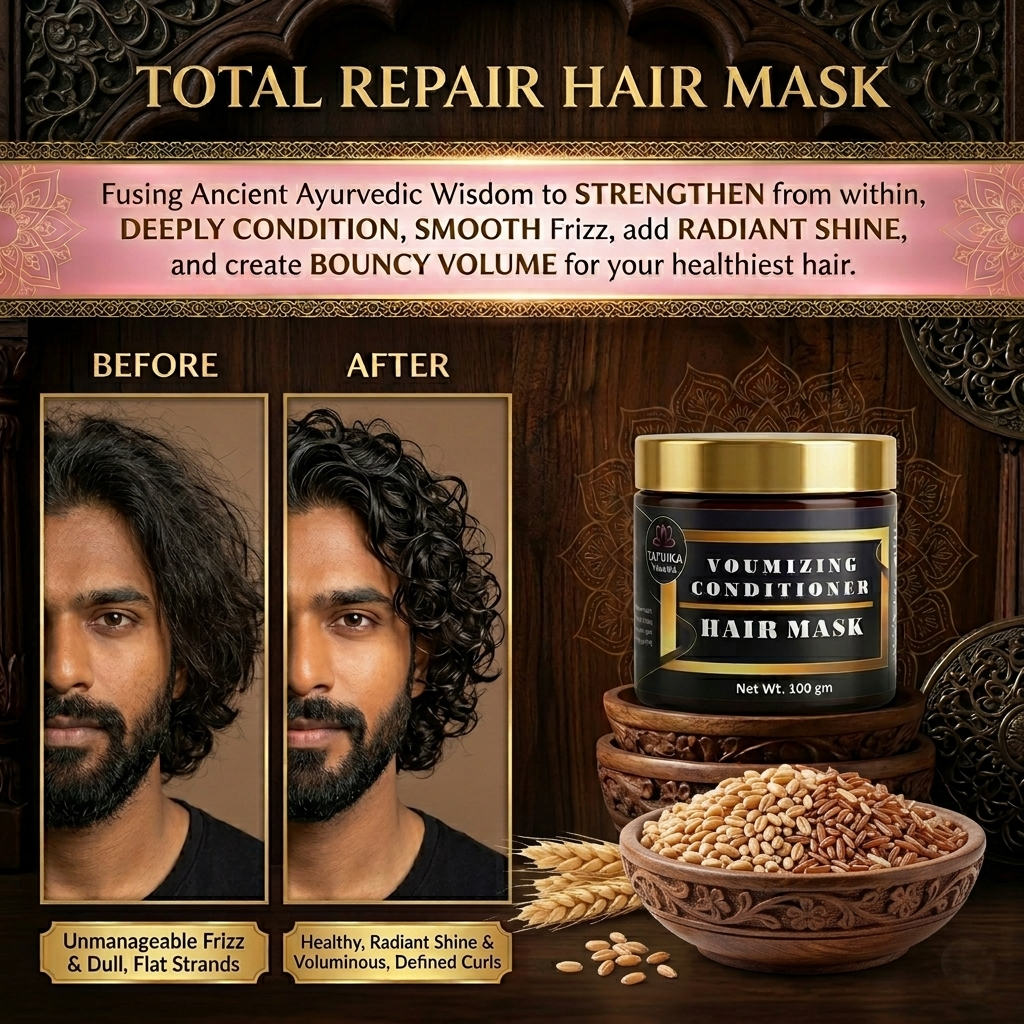 Ayurvedic Volumizing Conditioner Hair Mask | Tatvika Naturals - Image 3