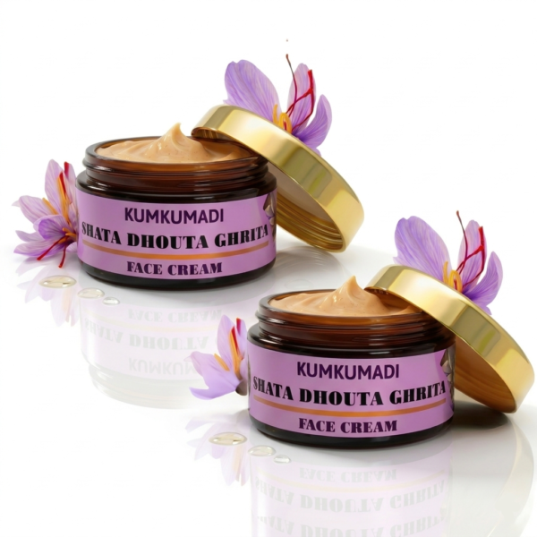 Shata Dhauta Ghrita Cream with Kumkumadi – Pack of 2 each 50g