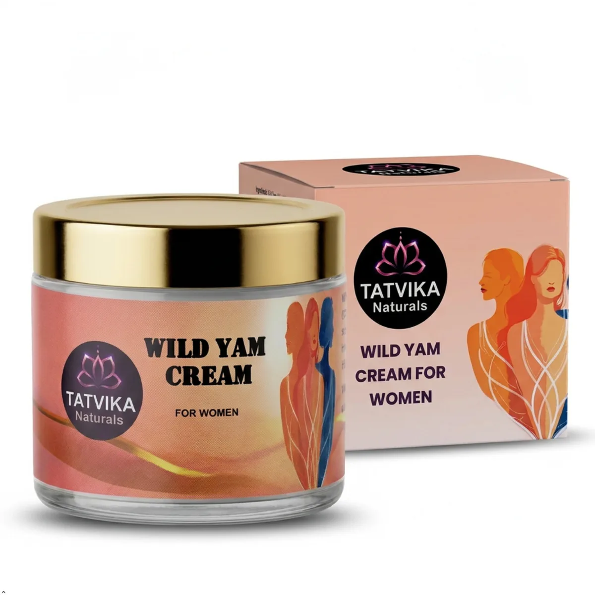 Wild Yam Cream for Women with Black Cohosh, Red Clover & Chasteberry – Mexican Wild Yam Body Cream for Menopause & Monthly Self-Care, 100g | Tatvika Naturals