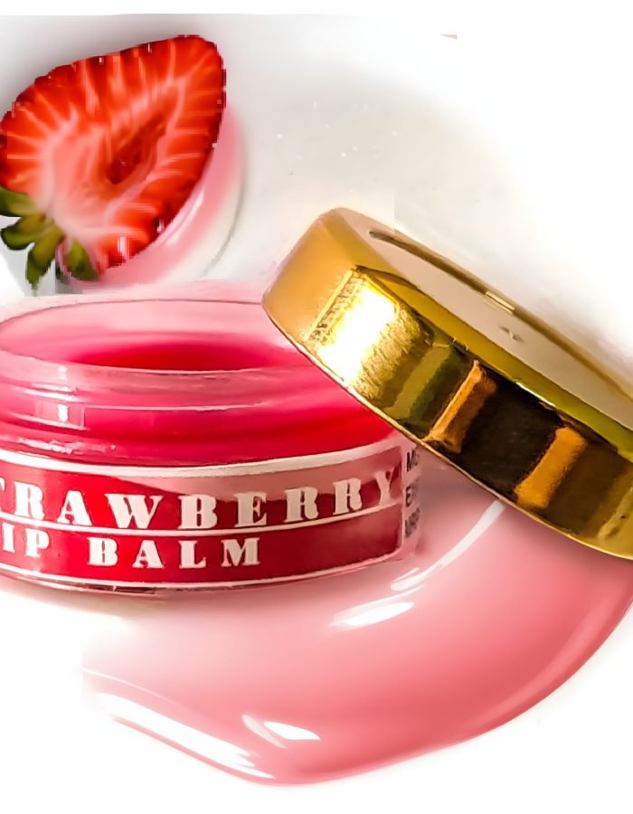 Tipsy Lips Strawberry Lip Mask Overnight Treatment with Shea Butter and Vitamin E, Natural Nourishing Lip Balm for Kids and Adults, Baby Safe Formula 0-5 Years, 3 in One Moisturizer