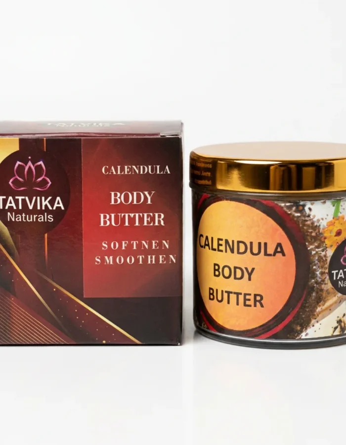 Calendula Body Butter & Foot Cream for Cracked Heels – Rich Moisturiser for Dry Skin, Elbows & Knees, 100g | Tatvika Naturals